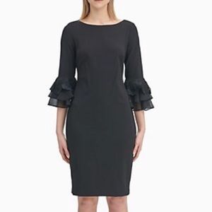 Calvin Klein Dresses - NWT Calvin Klein Black Dress Chiffon Bell Sleeves Calvin Klein Dresses - NWT Calvin Klein Black Dress Chiffon Bell Sleeves